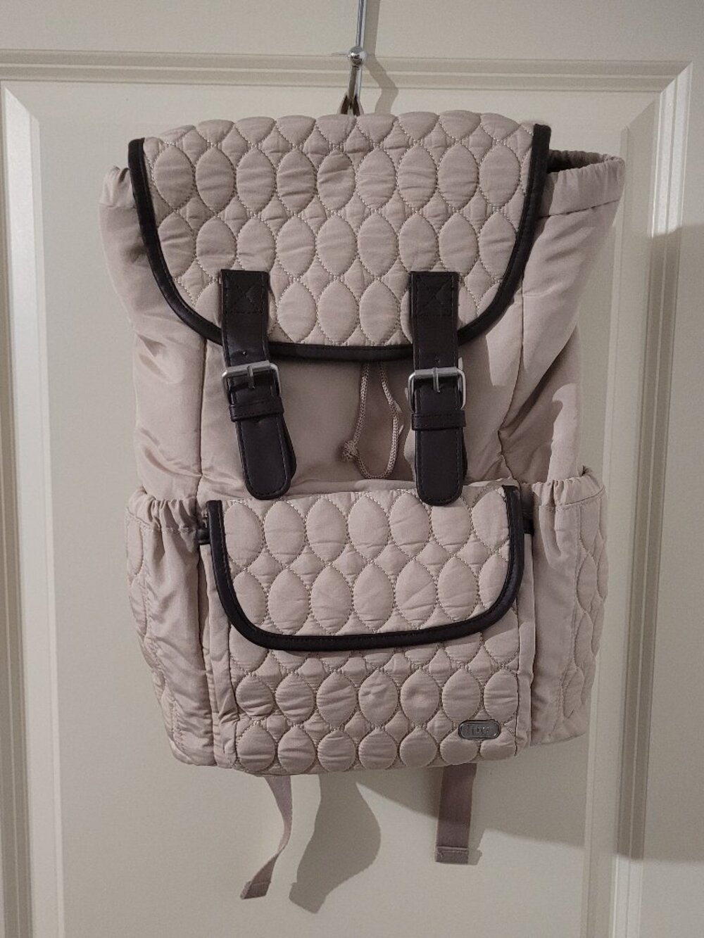 Lug Taupe Quilted Backpack from the Canter Collection